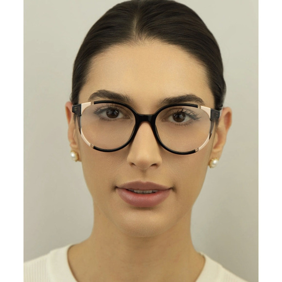 NWT Carolina Herrera CH0067-0KDX-52 Black 52mm Eyeglasses